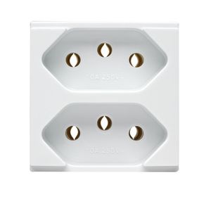 Módulo Duale Tomada 2p+T Duplex 10a 250v Soprano