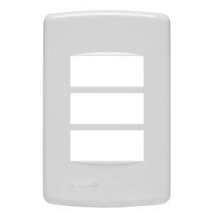 Placa Duale 4x2 3 Módulos Soprano