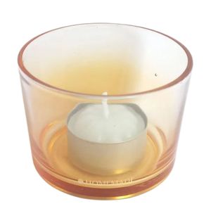 Vela Rechaud Luminárias Laranja Pessego 20gr Velarte