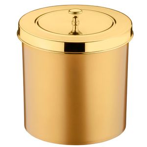Lixeira Com Tampa 5 Litros Dourado Future