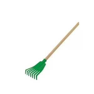 Mini Vassoura Ancinho Verde Com Cabo Fj1029 Trapp