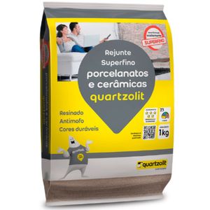 Rejunte Porcelanatos E Cerâmicas 1kg Branco Quartzolit