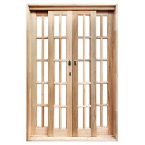Porta De Correr Reto 4 Folhas Eucalipto Com Ferragens Batente-14 215x200 Sidney