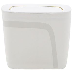 Lixeira Plástica Compact Basculante Branco 6.5l Tramontina