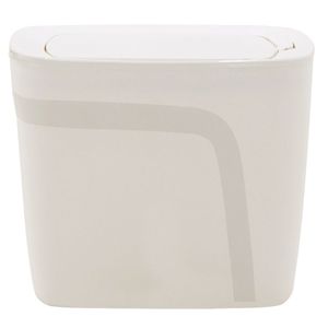 Lixeira Plástica Compact Click Branco 6.5l Tramontina