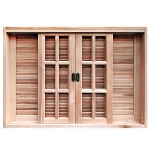 Veneziana Correr Reta 6 Folhas Eucalipto Batente-14 100x160 Sidney Esquadrias