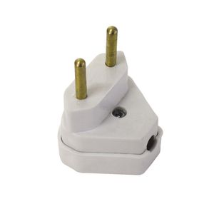 Plug Triângulo Bipolar 10a Branco Interneed