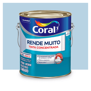 Tinta Rende Muito Fosco Azul Sereno 3.2l Coral