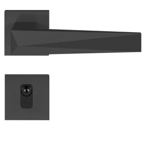 Fechadura Em Zamac Externa Ascot Rq2 001-55p Grafite Escovado Pado