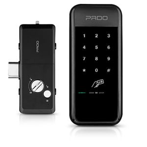 Fechadura Interna Digital De Sobrepor Com Cartão Fds-50 Preto Pado