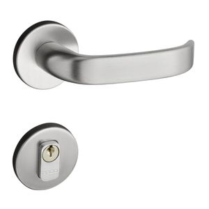 Fechadura Externa Magnum Roseta 931-80 Cromado Acetinado Pado