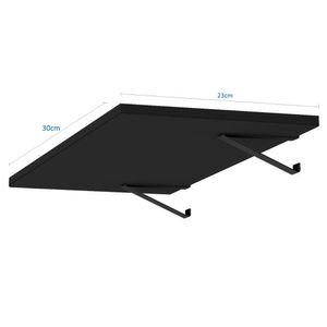 Prateleira Clip Preto 55x23cm Ordenare