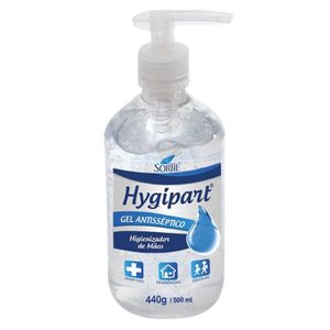 Álcool Gel 70 Hygipart 440gr Com Bico Aplicador Kelldrin