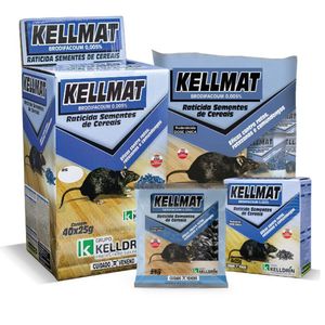 Mata Rato Kellmat Sementes Cereais 4 Pacotes X 25gr Kelldrin