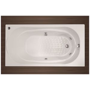 Banheira Torino Cril 1.50x0.80 Com Hidro Branca Aquaplás