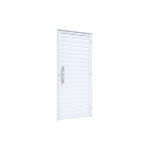 Porta Ideale De Giro Lambri Com  Puxador 40cm 215x95 Direita Branco Ullian