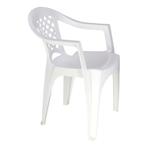 Cadeira Monobloco Com Braçs Iguape Branco Tramontina