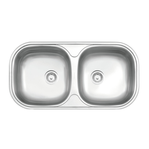 Cuba Dupla Retangular Horizontal Aco Inox 78x40 Acetinada Tramontina