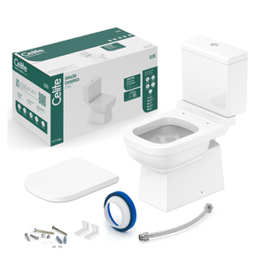 Combo Completo Bacia Com Caixa Acoplada Elite Branco Celite