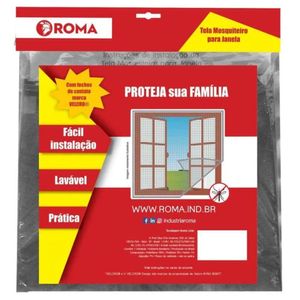 Tela Mosquiteiro Com Velcro 1.50x1.65 Branco Roma