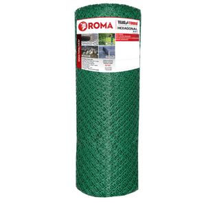 Tela Multiuso Malha Para Cercamento 25mm 1.50mx5m Verde Roma