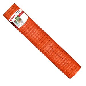 Tela Tapume Eco Plastica 1.2x50m Laranja Roma