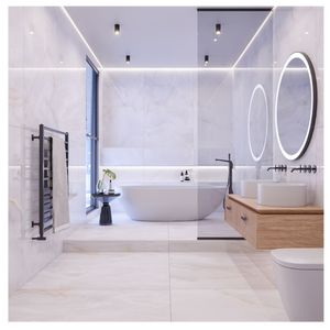 Porcelanato 60x120 Onix Bianco Lux Cx2.20m2 Seu Espaço Com Harmonia E Refinamento Biancogres