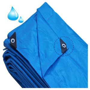 Lona Carreteiro 150 Micras Azul 6x4m 24m² Construmarcas