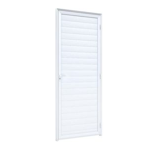 Porta Ideale Giro Lambri Com Maçaneta 215x85 Direita Branco Lucasa