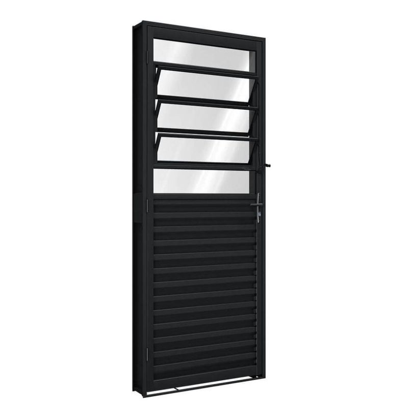 Porta_Rbp_Giro_Mista_Com_Basculante_215x85_Esquerdo_Preta_Riobras_103620601jpg