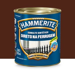 Esmalte Sintético Hammerite Brilhante Marrom 800ml Coral