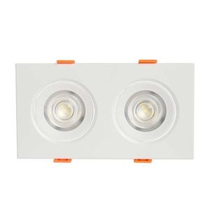 Spot Embutir Easy Led Duplo 2x5w 6500k Bivolt Bronzearte