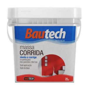 Massa Corrida Pva 25kg Branco Bautech