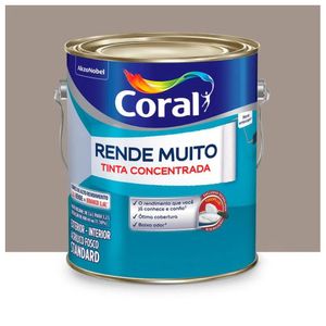 Tinta Rende Muito Fosco Madeira Acinzentado 3.2l Coral