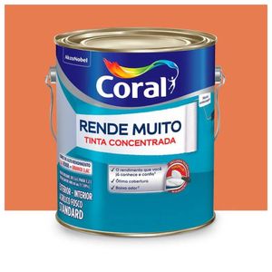 Tinta Rende Muito Fosco Laranja Maracatu 3.2l Coral