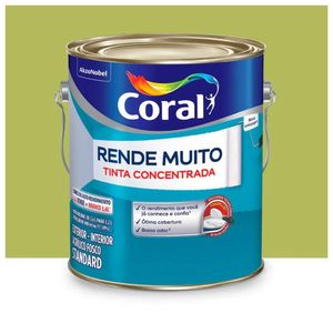 Tinta Rende Muito Fosco Verde Limão 3.2l Coral