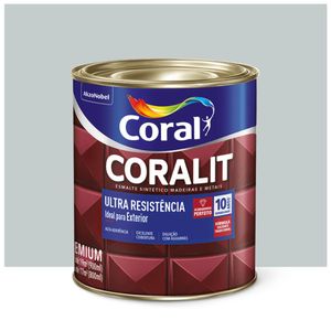 Esmalte Coralit Solvente Acetinado Platina 900ml Coral