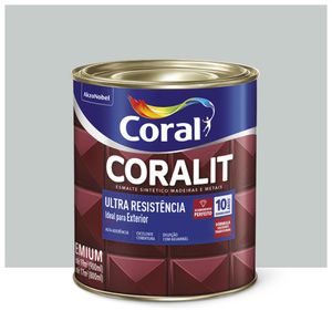 Esmalte Coralit Solvente Alto Brilho Platina 900ml Coral