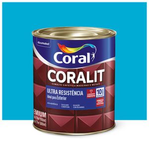 Esmalte Coralit Solvente Alto Brilho Azul Mar 900ml Coral