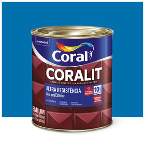 Esmalte Coralit Solvente Alto Brilho Azul França 900ml Coral