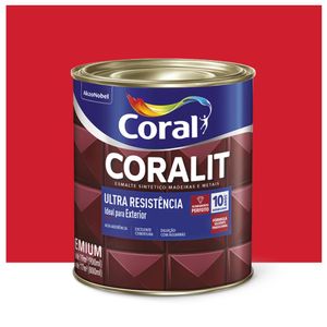 Esmalte Coralit Solvente Alto Brilho Vermelho  900ml Coral