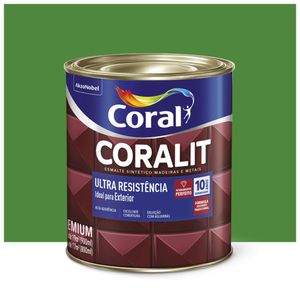 Esmalte Coralit Solvente Alto Briho Verde Folha 900ml Coral