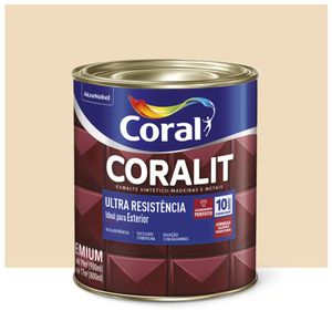 Esmalte Coralit Solvente Alto Brilho Marfim 900ml Coral