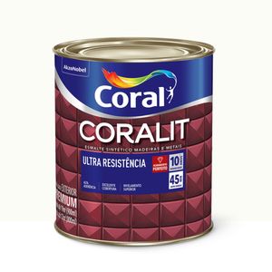 Esmalte Coralit Solvente Acetinado Branco Neve 900ml Coral