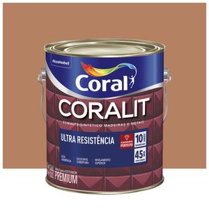 Esmalte Coralit Solvente Alto Brilho Marrom Conhaque 3.6l Coral
