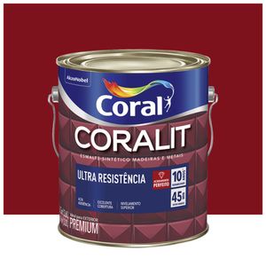 Esmalte Coralit Solvente Alto Brilho Vermelho Goya 3.6l Coral