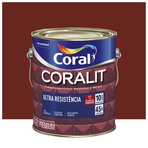 Esmalte Coralit Solvente Alto Brilho Marrom 3.6l Coral