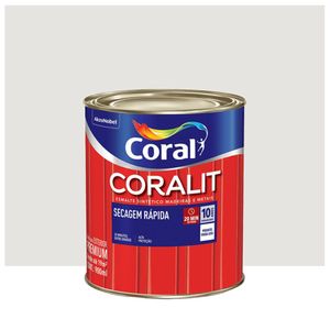 Esmalte Coralit Seca Rápido Base Água Brilhante Branco Gelo 900ml Coral