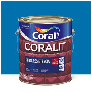 Esmalte Coralit Solvente Alto Brilho Azul França 3.6l Coral