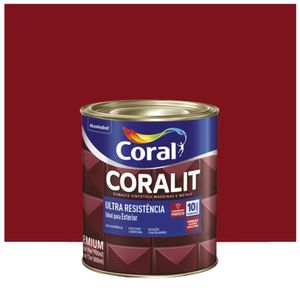 Esmalte Coralit Solvente Alto Brilho Vermelho Goya 900ml Coral